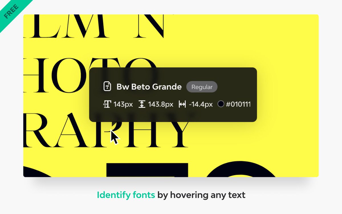 PredragDesign's tweet image. Have you ever found yourself browsing a website and wanted to know what font they used?

Font Ninja showcases the fonts from any website in seconds.

Try it yourself: fonts.ninja