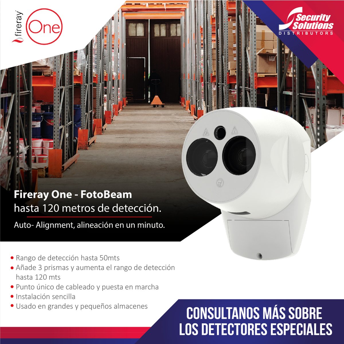 ssdpanama's tweet photo. Contamos con las mejores soluciones en detección de incendio👍

✅ Fireray One - Foto Beam UL
✅ Hasta 120mt de detección
✅ El detector de haz que se alinea solo

Cotiza en @ssdpanama 
📲 Ventas #1: 6217-1018
📲 Ventas #2: 6217-1034
📩 ventas@ssd.com.pa https://t.co/AW7h9sJ92m