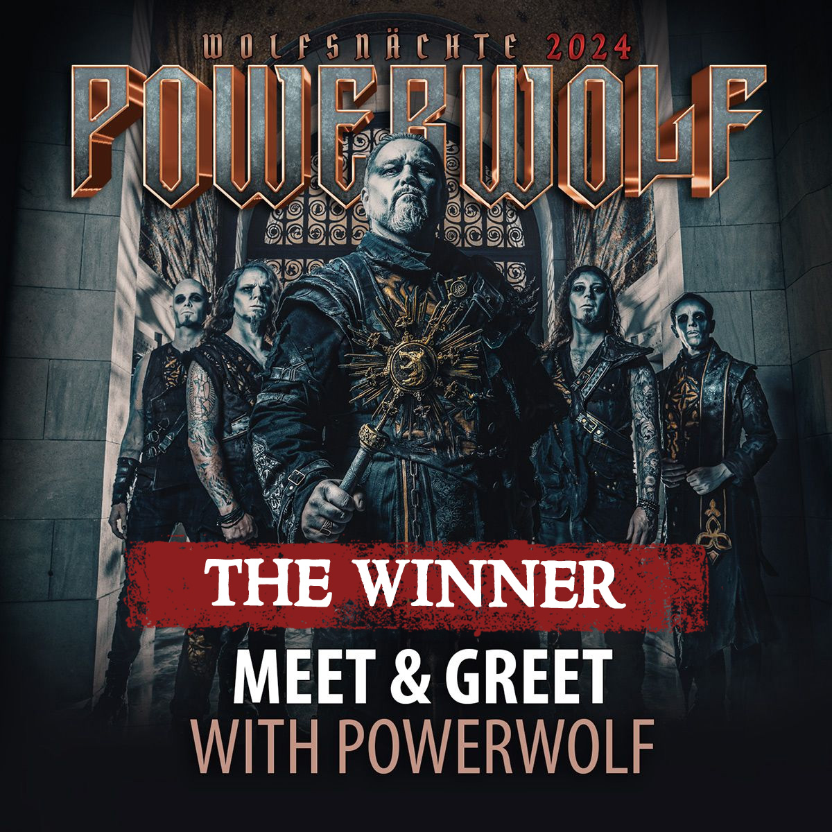 When Napalm Records published the 'Win an exclusive meet & greet with Powerwolf', we were overwhelmed by the thousands of participants across all channels! Congratulations to the lucky winner Lusine Shirinyan and a huge thanks to every single one of you who participated!