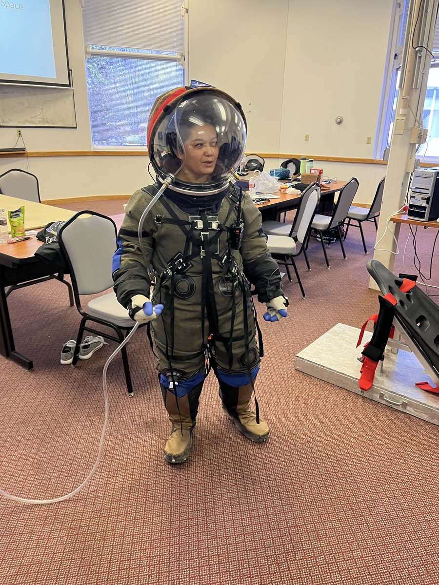 theinspired24's tweet photo. On March 9 &amp; 10, members of I24 will be participating in spaceflight training w/@uarizona CHaSE. Sat. is pressure suits &amp; smoke/fire training @B2science. Sun. is spacecraft egress training at the U of A pool. This will be Class 2 &amp; we are excited for our future astronauts! #Space https://t.co/FhaQpxuxxk