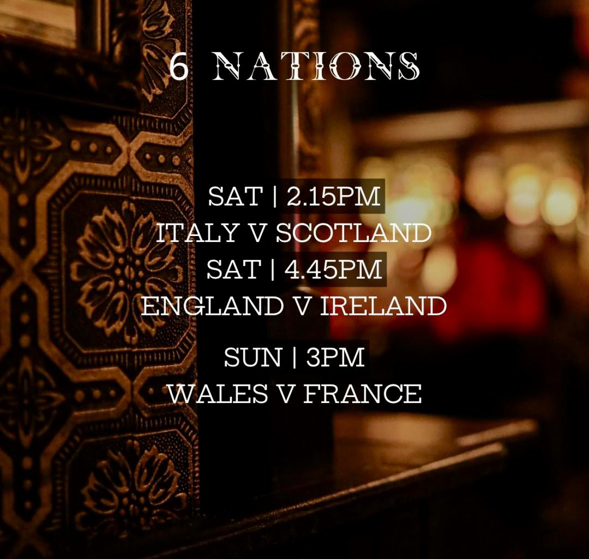 This weekend #SixNationsRugby & live Music here in #Nottingham