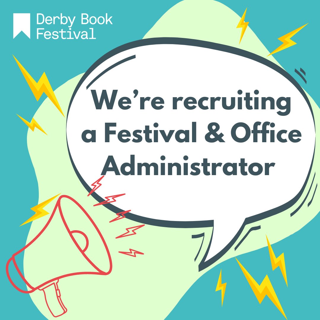 Come and work for Derby Book Festival! We are looking for an organised, creative and resourceful individual to join our team. Head to our website to read the job description and person specification, as well as full details for how to apply. ow.ly/jG6I50QMms9