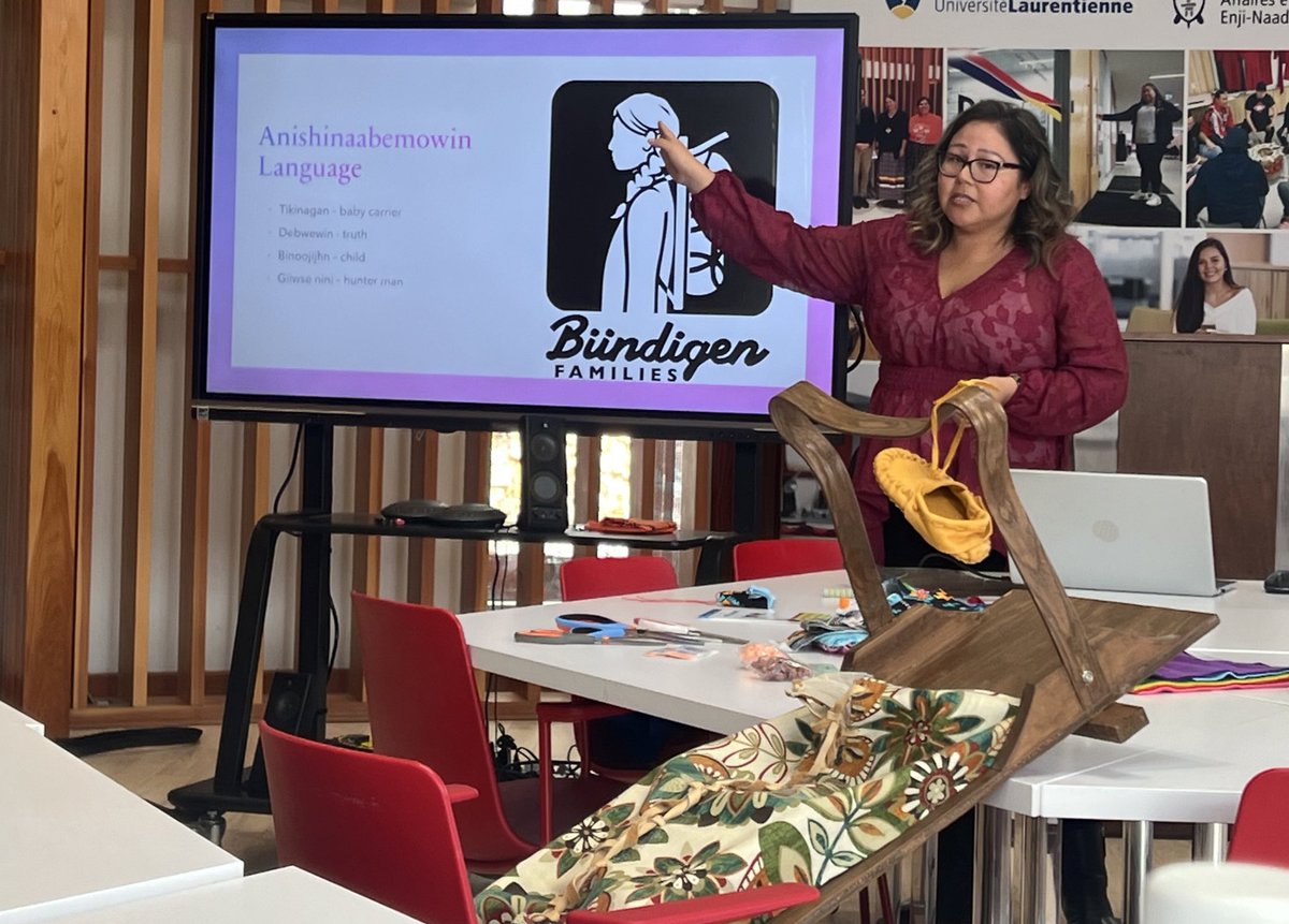 A great presentation by Nicole Wemigwans on “Anishinaabe
Womanhood, Matriarchy, and
Parenting”. Loved the #indigenous lens on #feminism &amp; #womanhood. Thank you <a href="/LaurentianU/">Laurentian University - Université Laurentienne</a> EDHR office for extending the invitation ❤️ #InternationalWomensDay2024