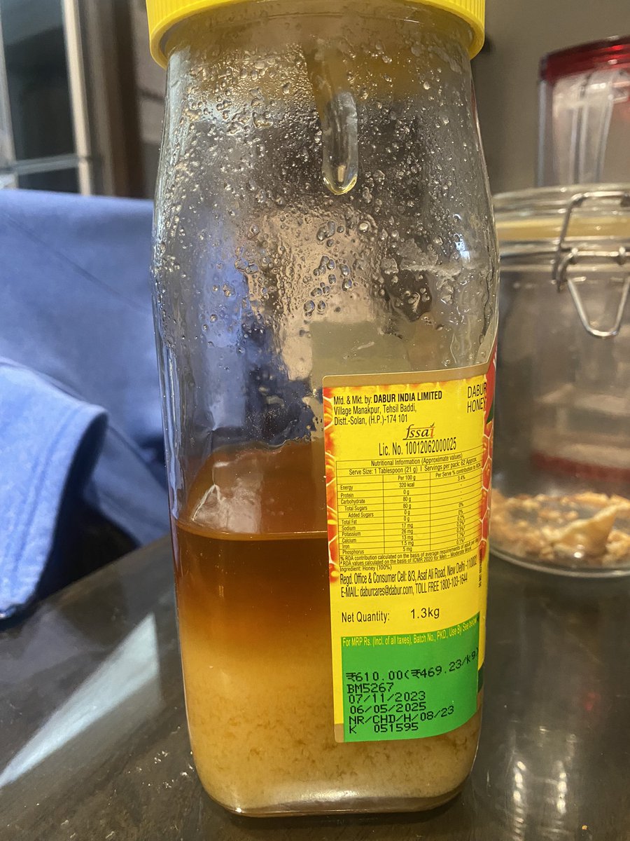 ritus75's tweet photo. 100% Purity guaranteed is the tagline… How pure you can see for yourself. @DaburIndia @fssaiindia @moayush @AgriGoI https://t.co/J92pr6MFIY