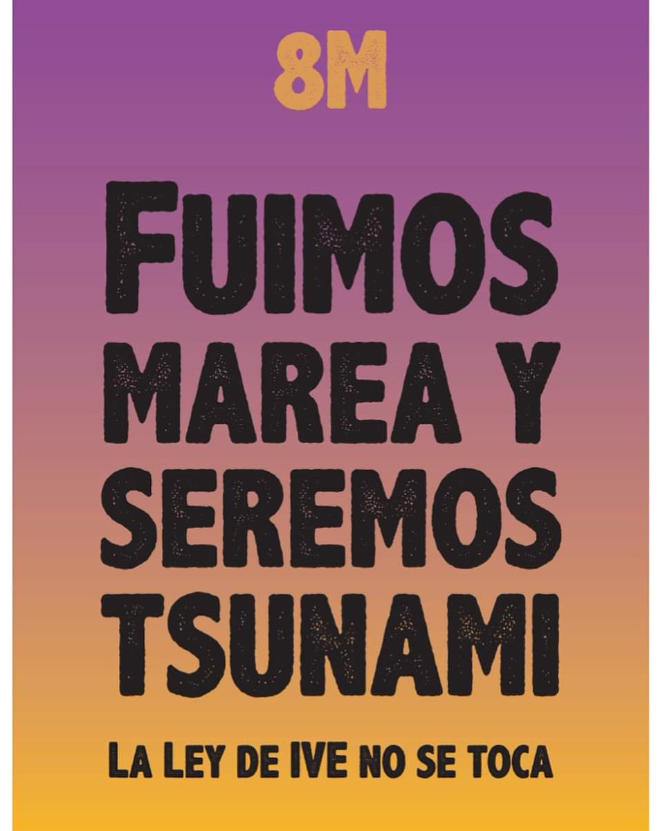 Este 8M salimos a las calles en defensa del Aborto Legal Seguro y Gratuito.

La ley de IVE es una de las leyes con mayor consenso social de los últimos 40 años. 

Una ley que se debatió 3 años. Todos los argumentos fueron expuestos y escuchados y el Congreso decidió.

1/3