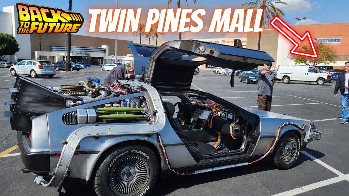Watch as we take the Delorean to the real Twin Pines Mall ➡️ youtu.be/zu78-WOf0Qg?si…