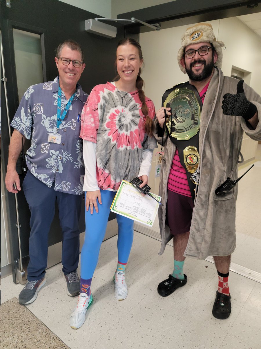 Berkshire_BCPS's tweet photo. Today was wear your wackiest outfit and read a silly book for Read Across America  Week! Look who embraced the theme! Some teachers from grades 4 and 5! https://t.co/eaetqD2FJi