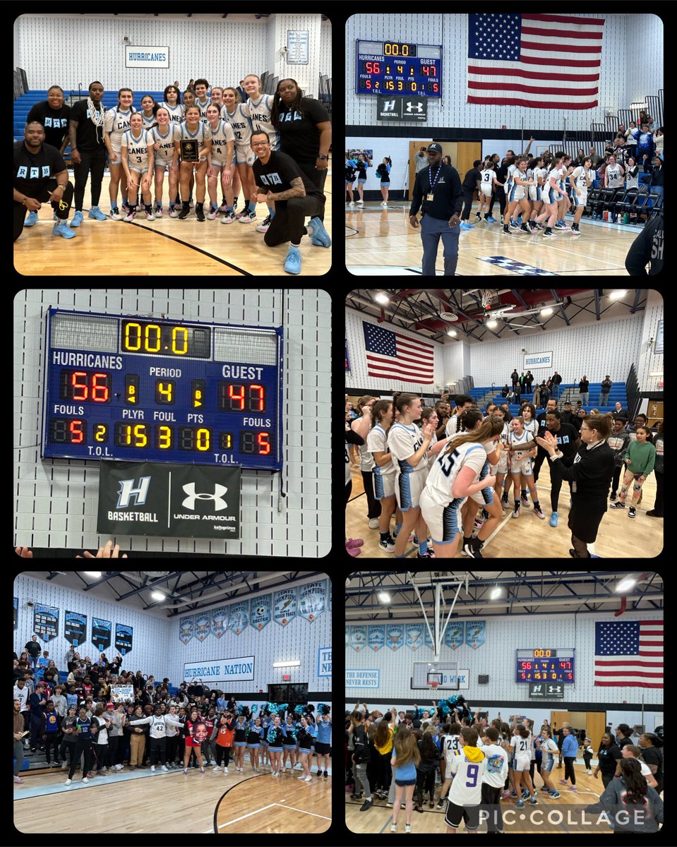 Congrats to the Huntingtown High School Girls Basketball Team for winning 🏆 the first ever Regional Championship tonight. Way to go Canes! #CanePride