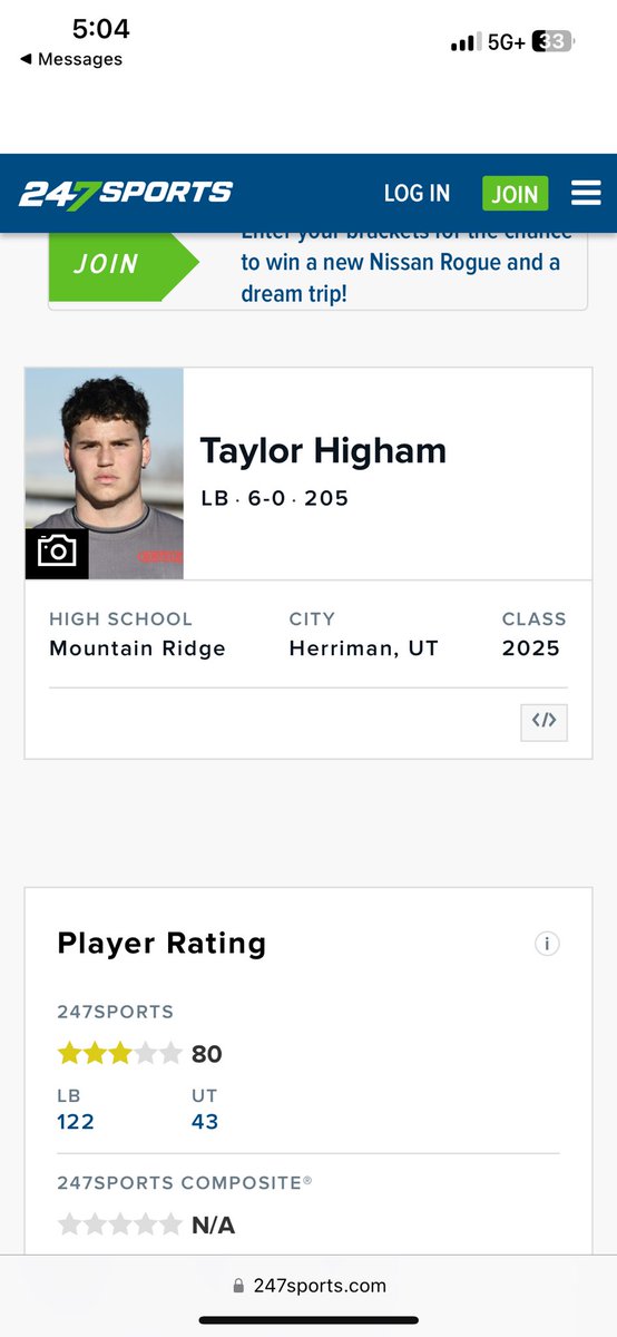 Blessed to be ranked a 3⭐️on 247 spots. @BlairAngulo @BrandonHuffman @AlphaRecruits15 @alpha_lbu @CoachMeifu @Coach_Matthews_ @Coach_Humeniuk @RChansamoeun