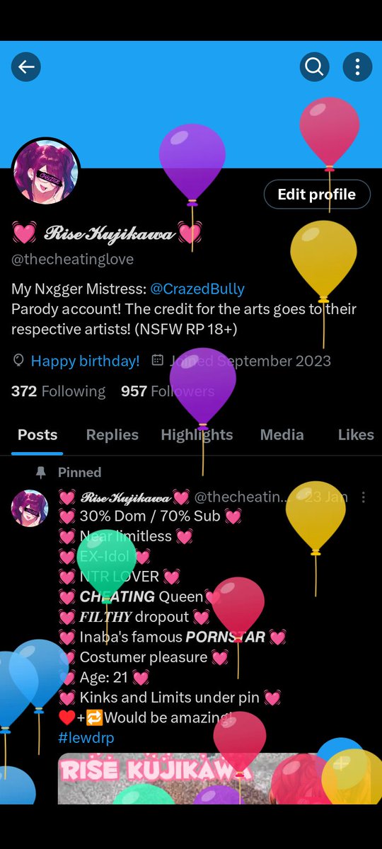 //If only they were balloons shaped dicks... That would be funny~!