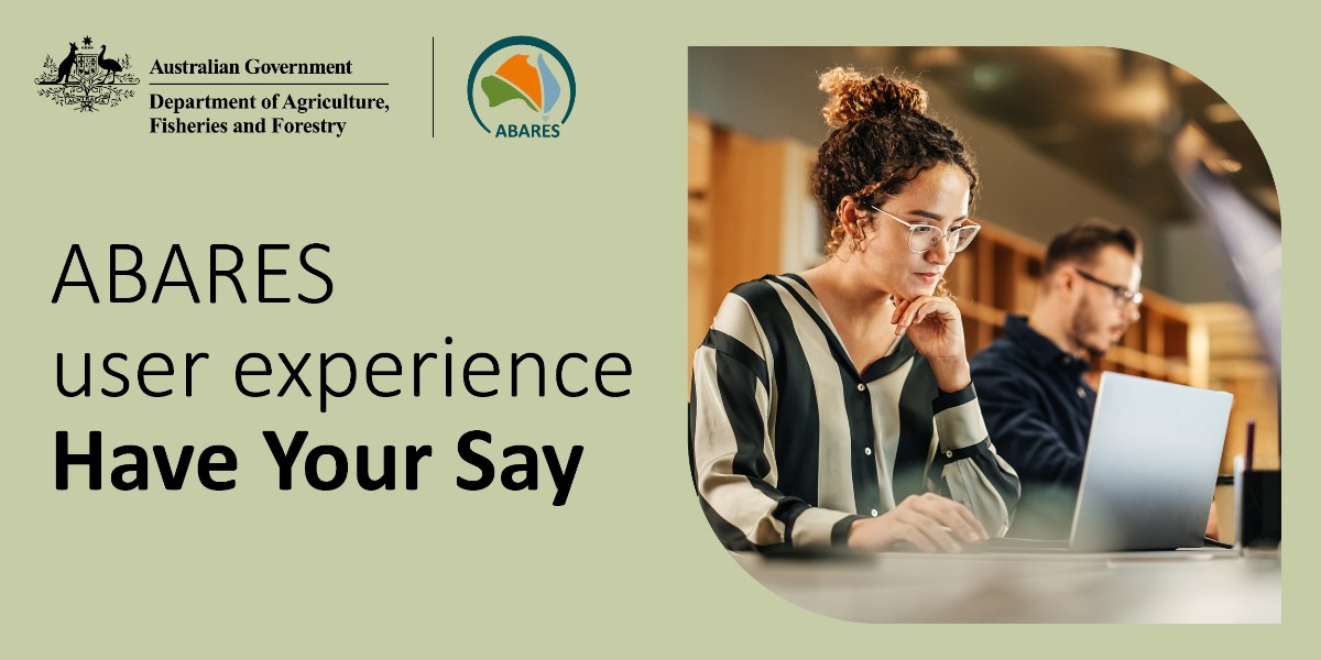 📝 The ABARES user experience survey is now open. Your feedback will help us enhance data accessibility. 👉 Have your say here: brnw.ch/21wHDKi