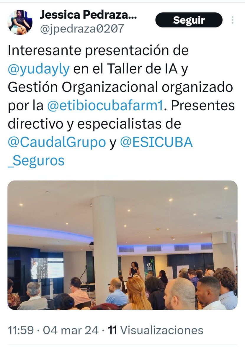 FIKM19's tweet photo. Gracias @jpedraza0207 , @CaudalGrupo y @ESICUBA_Seguros por su participación y valoración positiva de la  presentación realizada en el taller. 

Con cariño 💚🩶💙
Hacemos #cienciaparatodos 
desde el #OCTI en el
#IDICT https://t.co/VCUl4SL520