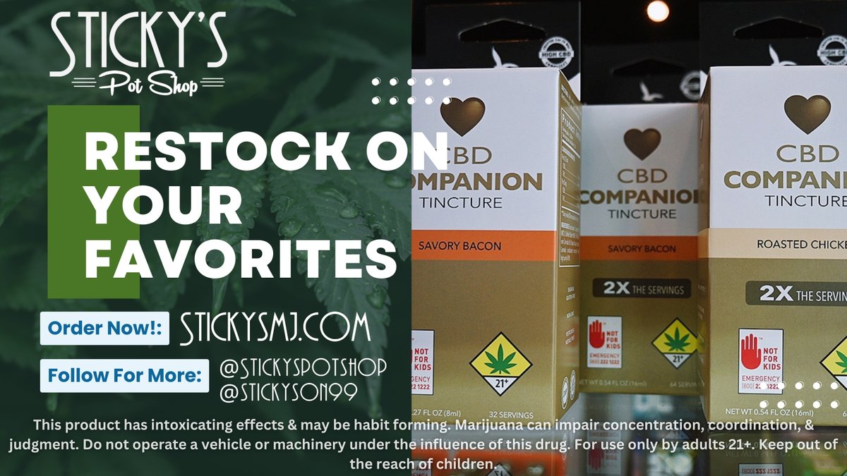 stickyson99's tweet image. Hey, Sticky fam! Guess what's back in town? @Fairwinds Companion Tincture is here for the ultimate reunion at Sticky's Pot Shop! Elevate your wellness journey at stickysmj.com 🚀💚 #Fairwinds #StickyPotShop #Restock #cannabisculture #restockalert #freshdrop #new