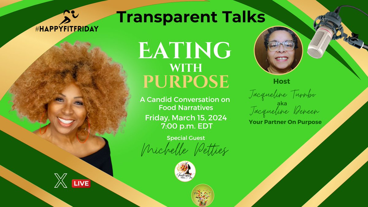 HappyFitFriday's tweet photo. Join us with guest @iambrandnewnow for Transparent Talks. Friday, March 15th at 7pm EDT. https://t.co/NMDfXO68jt