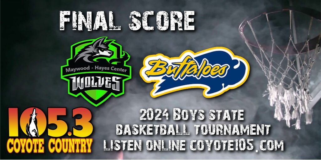 🏀BBB/FINAL 🏀
Maywood-Hayes Center-58
Elm Creek-50
D2 State Tournament
📻 Coyote Country 105.3
📍Lincoln, NE
💻📱rdo.to/KIOD
#nebpreps