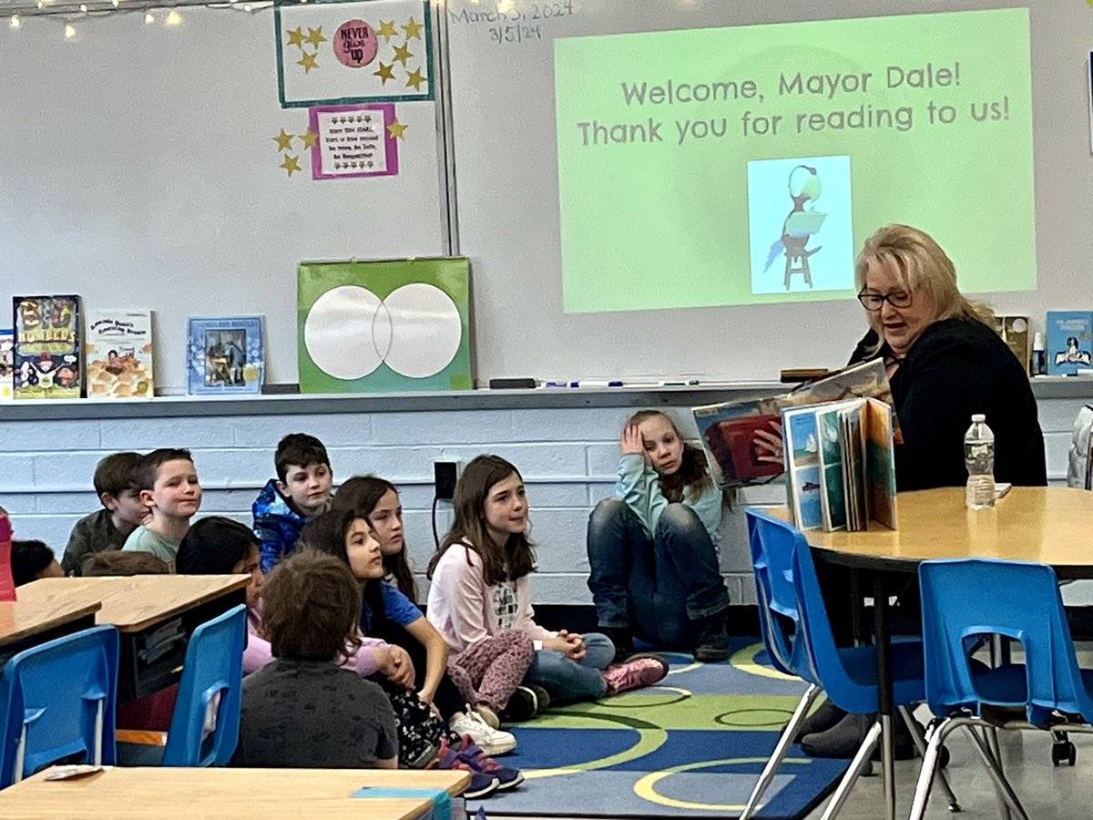 Mayor Dale shared a book with 3rd grade today!! <a href="/daniel_novak_WM/">Daniel Novak</a>