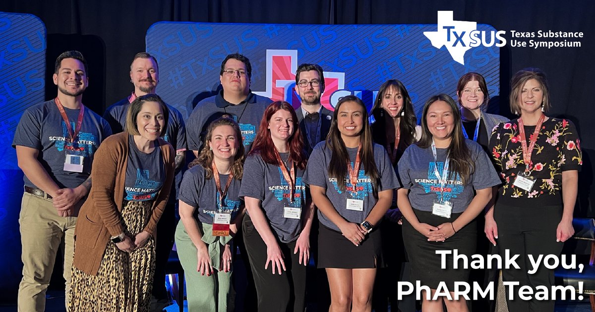 BeWellTexas's tweet photo. We would like to give a HUGE thank you to the #TxSUS staff from @PhARMprogram and Be Well Texas! A great example of coming together for a shared mission.
Thank you for your hard work and dedication to making #TxSUS great! π https://t.co/JaRph44t0A