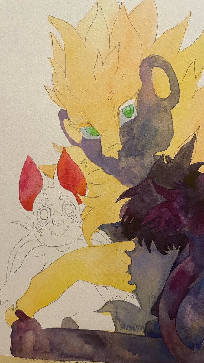 Baka4ka_'s tweet photo. Commission for revma ☘️

#art #furry #watercolor https://t.co/Fu2WqnH2zb