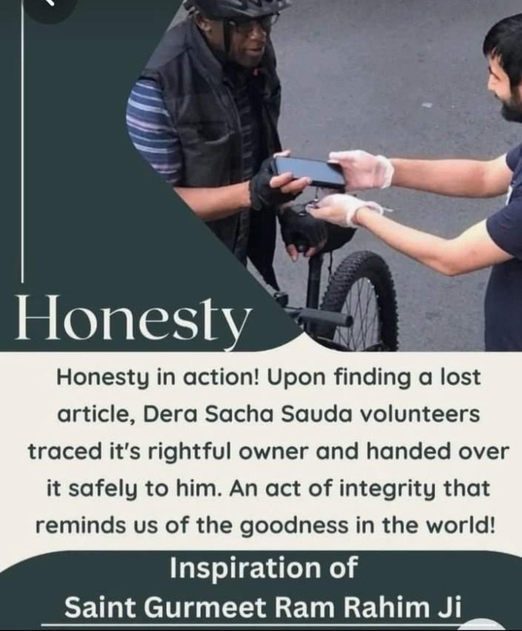 ✅Dera Sacha Sauda✅ volunteers have chosen honesty over personal gain, going out of their way to locate the rightful owners and return their lost phones.#Honesty
#ActsOfHonesty
#LostandFound
#SpreadKindness
#KeepHumanityAlive
#ActsOfKindness
#SelflessServices
#WelfareActivities