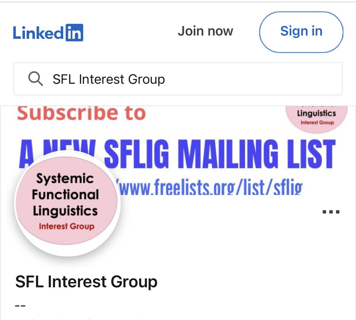 SFLIG now has a LinkedIn channel! 👏👏👏Follow us if you are on LinkedIn!

linkedin.com/in/sfl-interes…