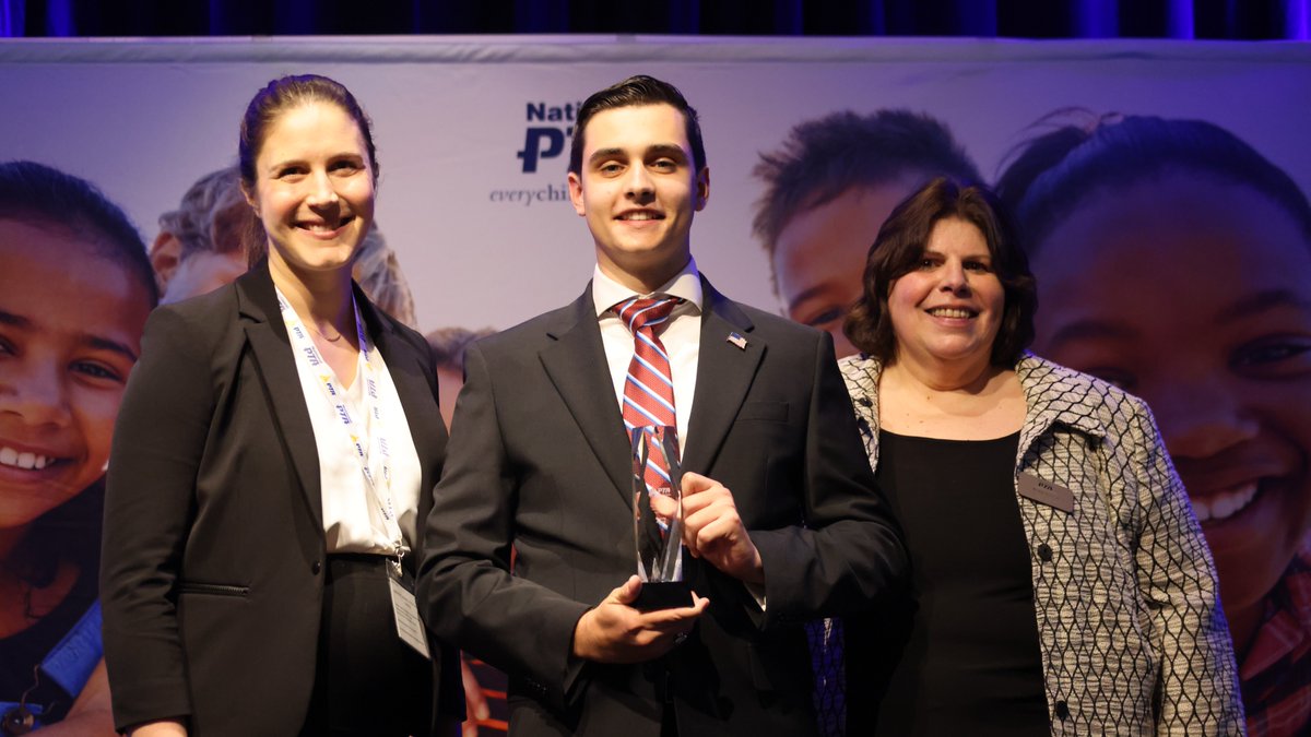 NationalPTA's tweet photo. Congratulations to our Outstanding Youth Advocate of the Year awardee, Maurits Acosta from Hialeah Miami Lakes PTSA in Hialeah, Florida! Special thanks to @UBER for supporting this award. https://t.co/hVi4U26Td1