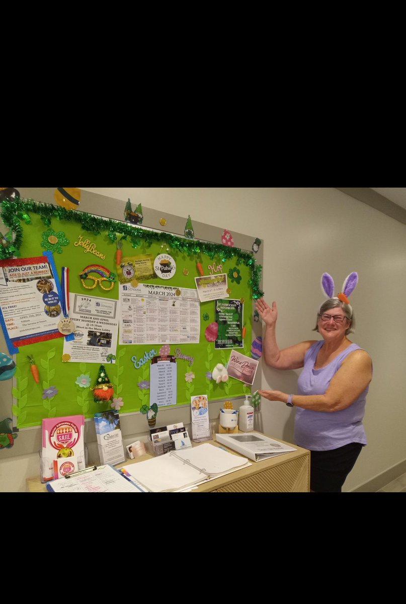 Our March 2024 Sun Program calendar is available for pickup in our clubhouse lobby.A big shout out to our resident Linda for her decorating skills highlighting this months calendar events and holidays.

#march2024 #sunprogram #sovanastuart  #stayinformed #activities