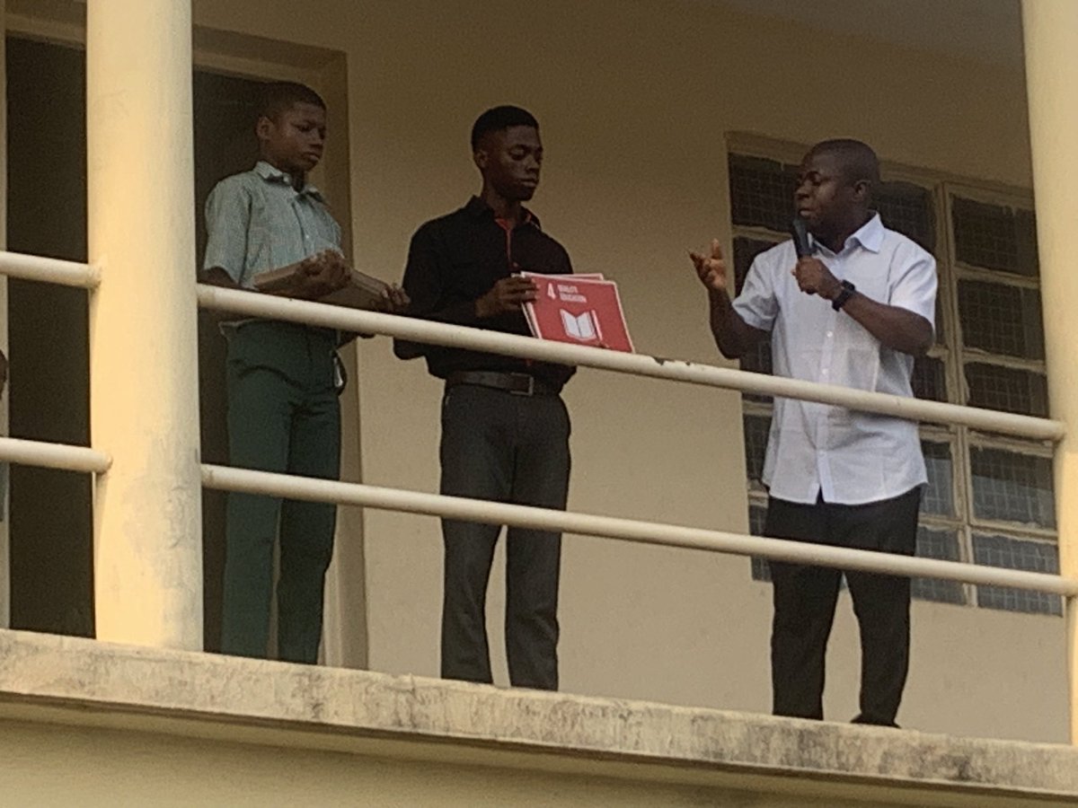 criticalpathng's tweet photo. Made a stop at the Loyola College Ibadan where we engaged over 300 students were engaged and taught them about the importance of SDG to idea generations that can’t find the lasting solutions to some of the problems in our societies https://t.co/mqfZsAbDYt