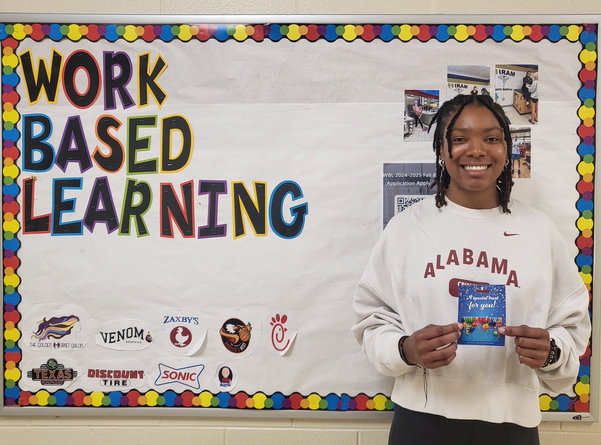 Congratulations to Sydney Johnson for being our February Work Based Learning Student of the Month! JOIN Work-Based Learning for next school year, forms.office.com/r/BD8NNsmgEv @WBLPaulding @GeorgiaWBL1