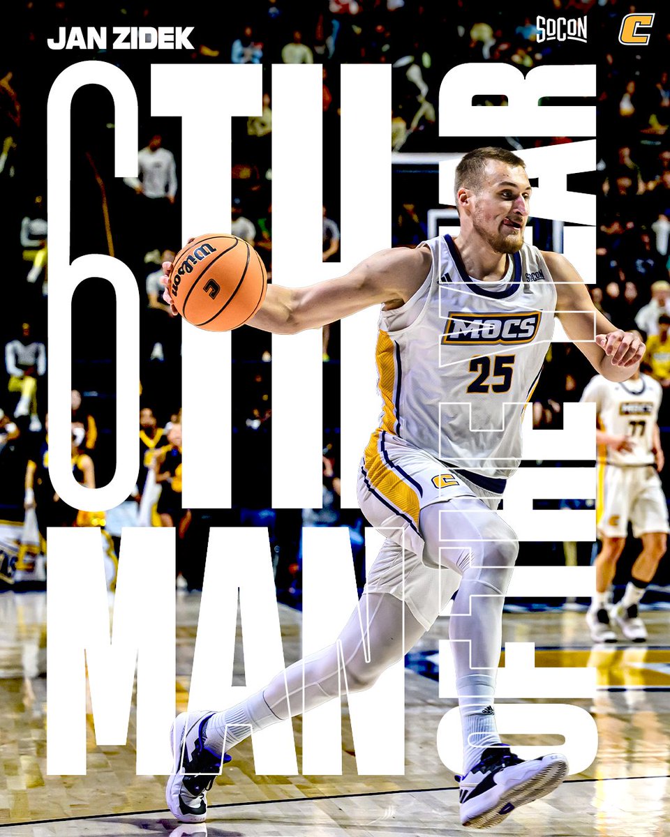 𝑺𝒊𝒙𝒕𝒉 𝑴𝒂𝒏 𝒐𝒇 𝒕𝒉𝒆 𝒀𝒆𝒂𝒓 🏆 Ultimate glue guy. Jan Zidek has been named the SoCon's Sixth Man of the Year! 🔥 🏅 bit.ly/49Ytohu @SoConSports x #GoMocs