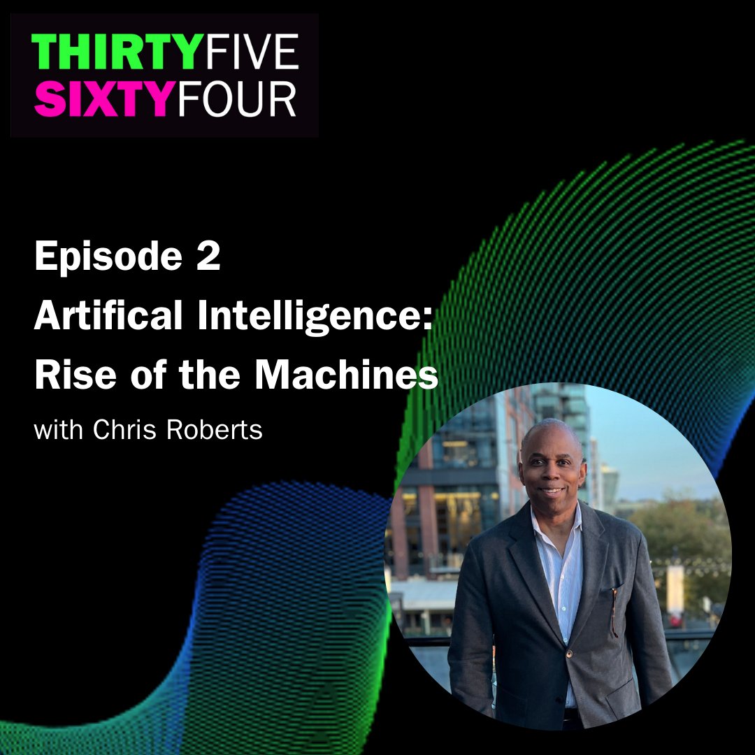 Episode 2 with special guest <a href="/christhepk/">Chris Roberts</a> out now! Artificial Intelligence: Rise of the Machines 🤖. Available on <a href="/ApplePodcasts/">Apple Podcasts</a> and all other major platforms podcasts.apple.com/us/podcast/thi… #ThirtyFiveSixtyFour #ArtificialIntelligence #newpodcast