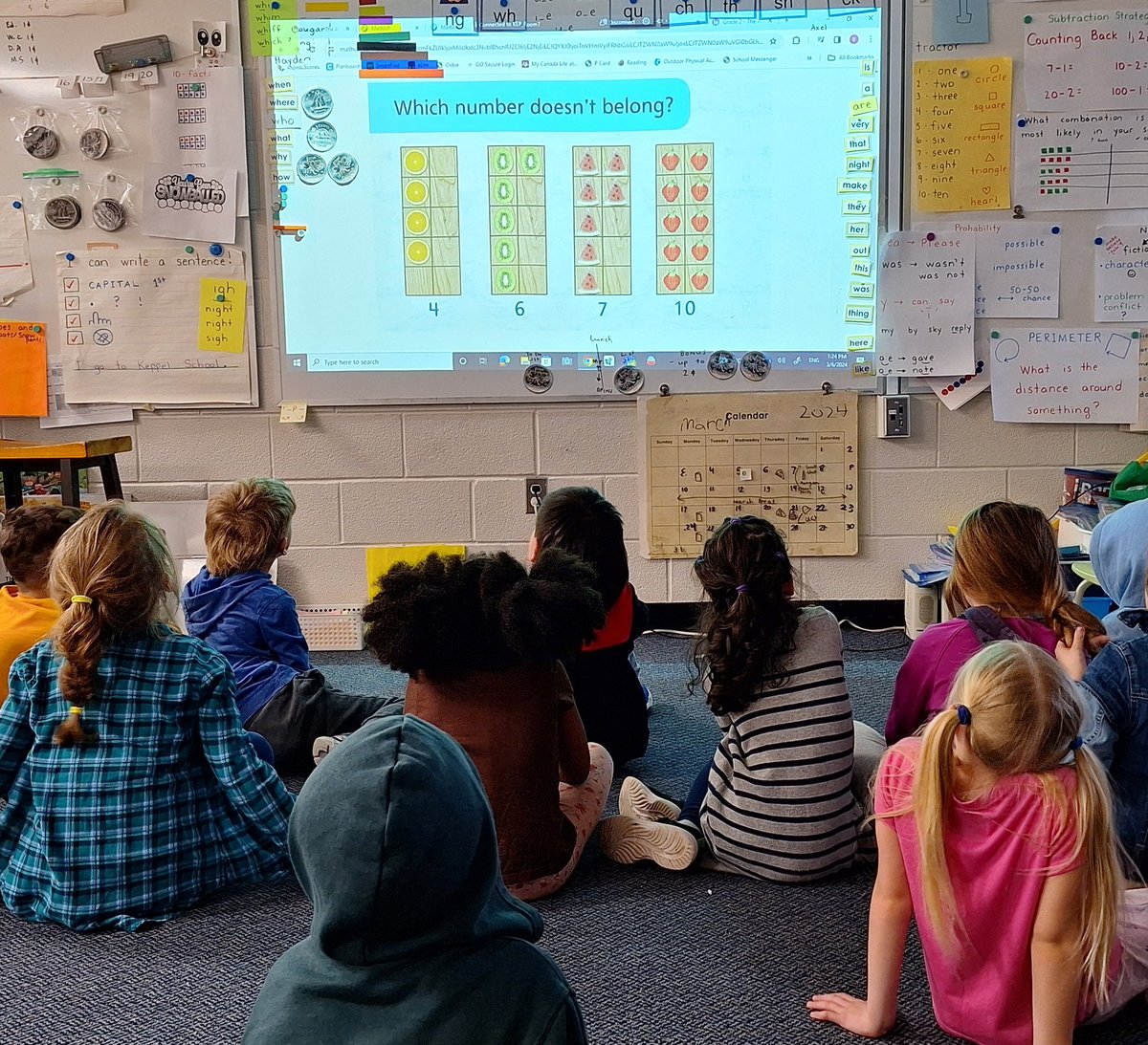 TheMr_Tee's tweet photo. Used a bit of my prep coverage for a quick mathtalk today in Grade 1. #mtbos - Can you predict the answers that were shared? @rubiconpubs @dduff77 https://t.co/4fZtfP4e4t