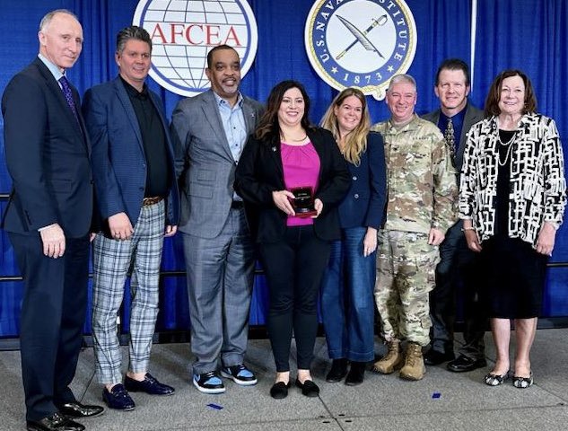 BrandyBlackbb's tweet photo. We celebrated Carla Montrose at AFCEA West for her “Young Distinguished Professional Award” from the Pacific Northwest chapter.  What a proud moment to see her shine https://t.co/d0npGus02Y