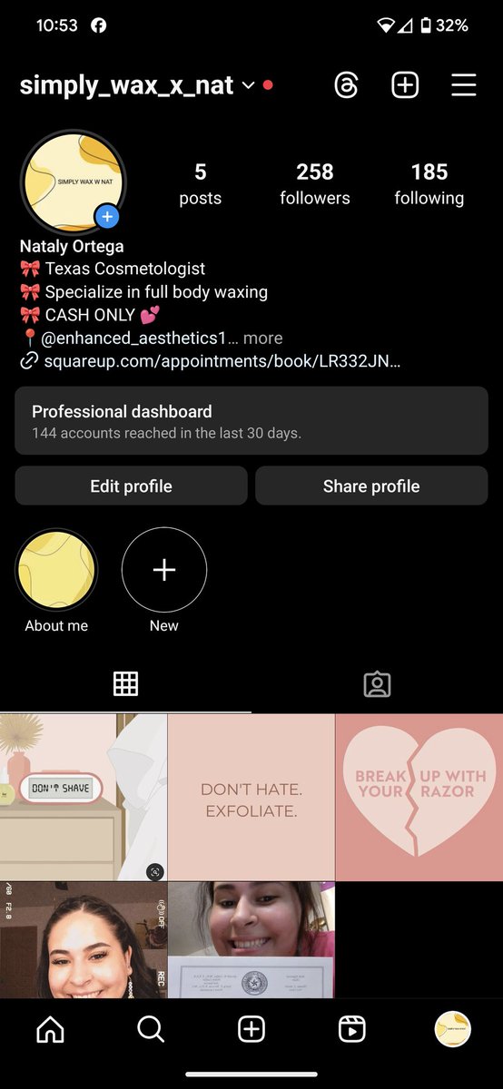 Hi, I'm finally following my dreams🥹
I am a full body waxer! Leave the razor in 2024&amp; come get waxed by me 💕
You can follow my Instagram to book for any waxing service. Thank you so much💕💕