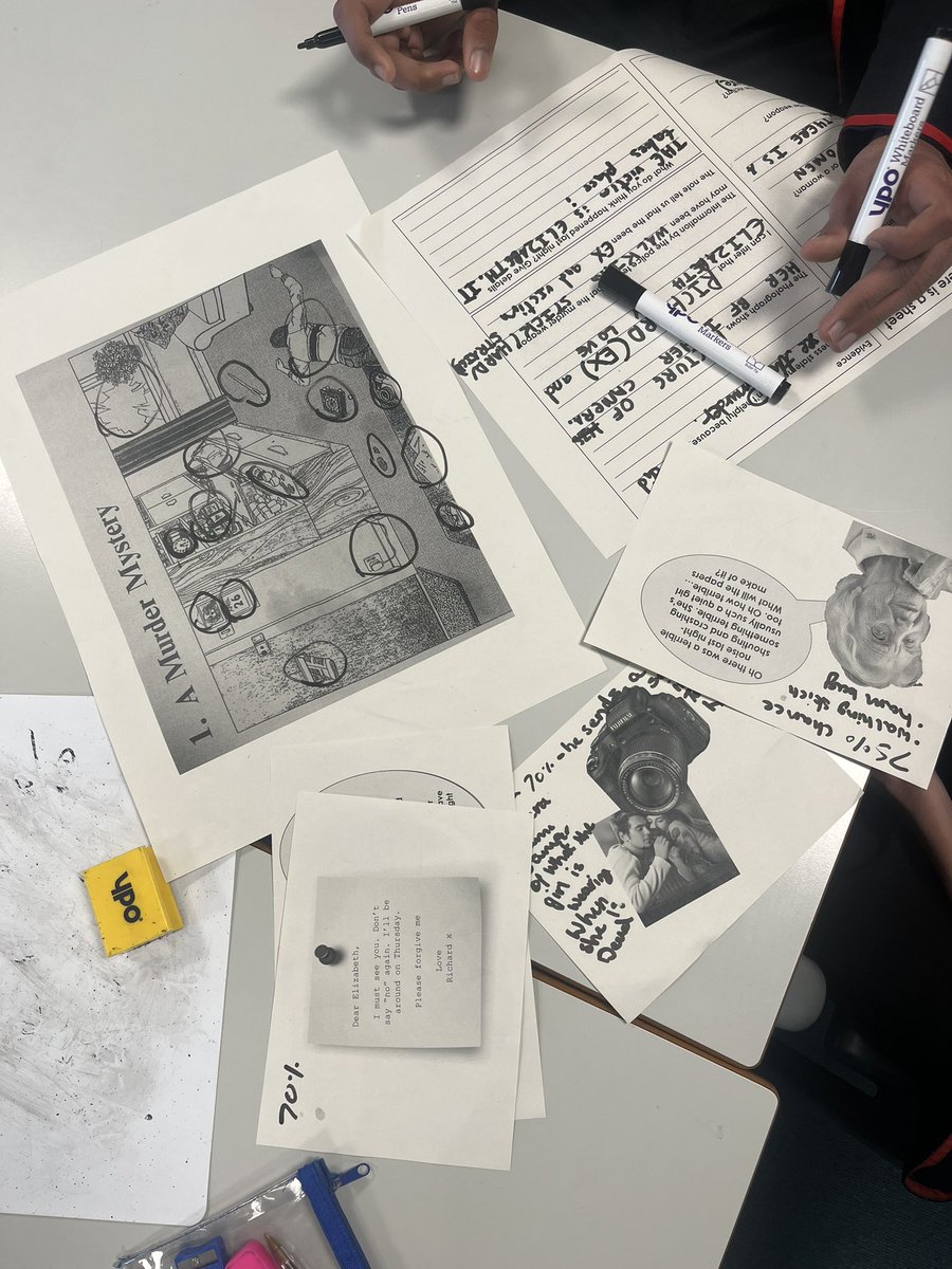 PadHumanities's tweet photo. KS3 have sent this week using evidence to solve a murder. Showing students how they can use their historical skills outside of history! #CareersWeek https://t.co/AiUtmtLAA4