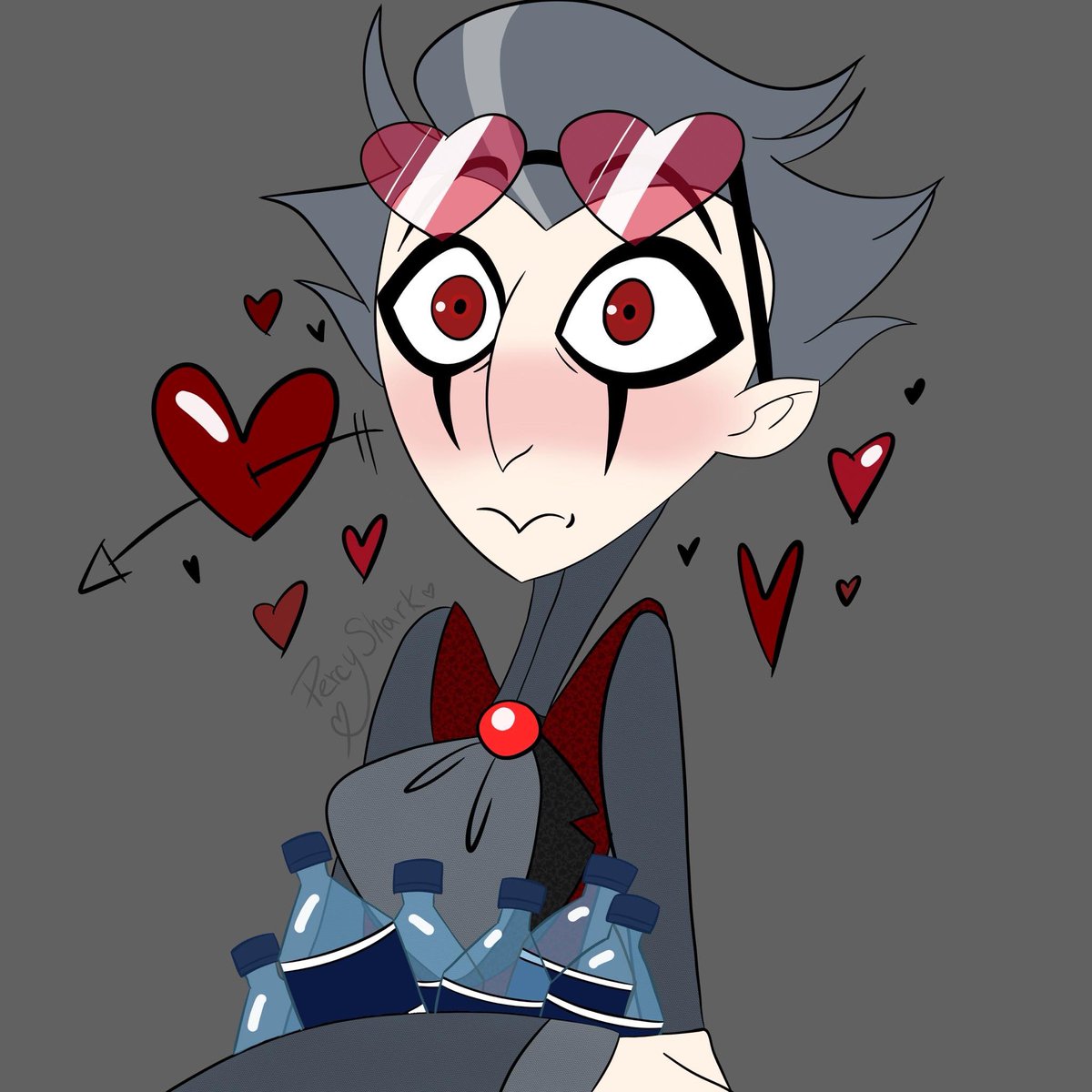 percyshark1's tweet photo. It started as a joke but now I’m obsessed with drawing human stolas with heart shaped sunglasses. I can’t be stopped https://t.co/5uBDa4QiHo