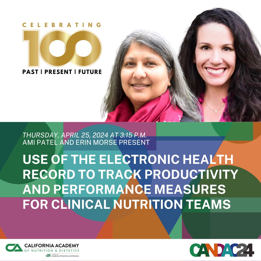 RDNutritionCA's tweet photo. *Corrected photo*
📢CANDAC24 #SpeakerSpotlight featuring Ami Patel, MS, RD & Erin Morse, MHA, RD.
🔗Register today and learn more about our #CANDAC24 speakers at https://t.co/ZLOIBgGS1H. https://t.co/RrnV02Isc3