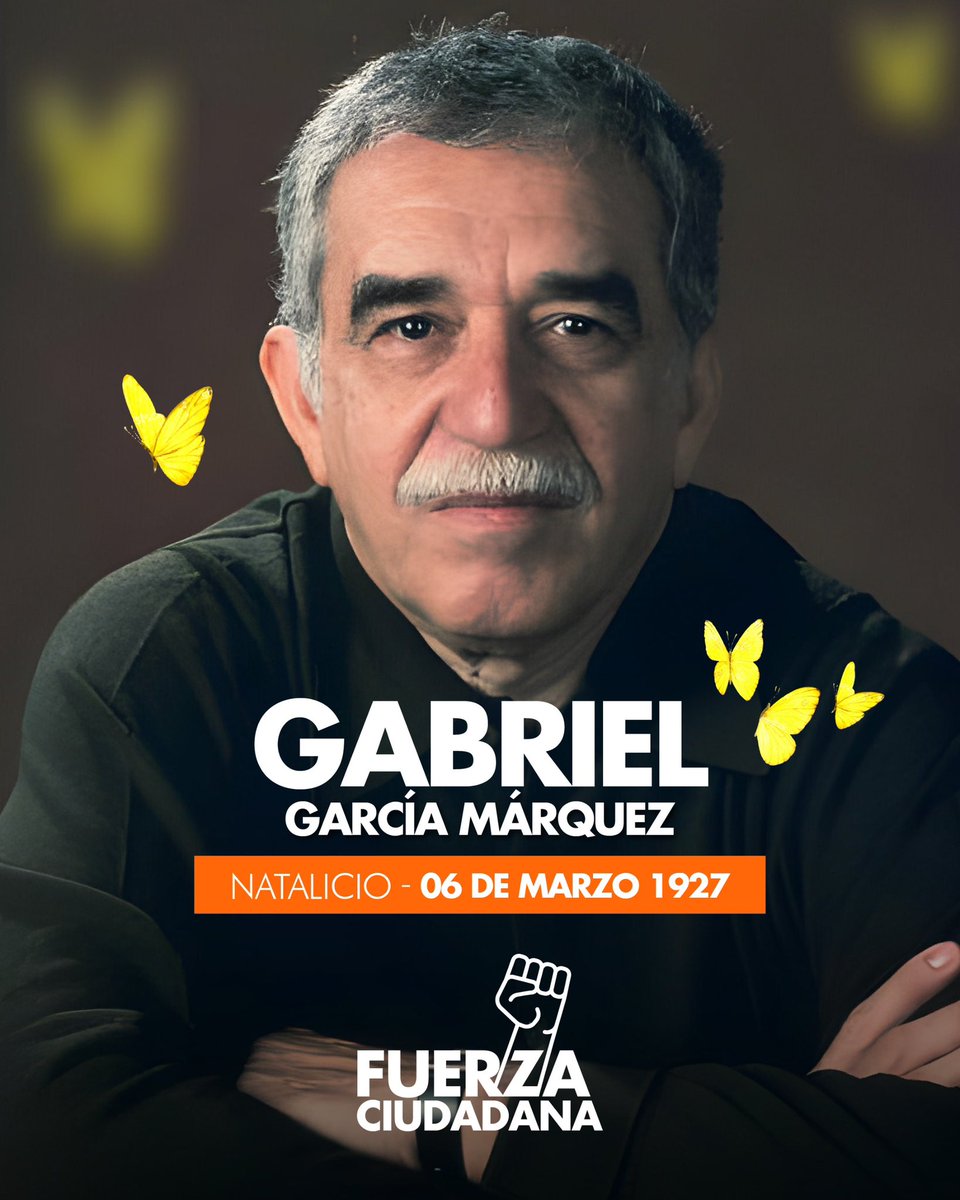 fzciudadana's tweet photo. Hoy que conmemoramos los 97 años del nacimiento de Gabriel García Márquez, nuestro Nobel de literatura se ha publicado su novela póstuma "En Agosto nos vemos". García Márquez o Gabo como todos lo conocimos fue el más grande escritor nacido en esta tierra colombiana. Pero también fue un hombre comprometido. Un artista  con una visión crítica sobre la sociedad y la política siempre militando en favor de la justicia social y su preocupación por los problemas sociales y políticos de América latina.

En sus obras literarias plasmó la realidad de nuestra sociedad, la desigualdad, la opresión y la lucha por la justicia, que reflejan su postura política hacia el progresismo.

De nuestro gran escritor periodista, humanista  auténtico hombre Caribe nos queda un legado invaluable para las nuevas generaciones.