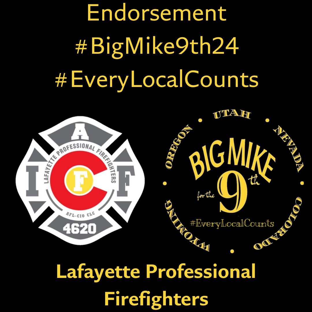 Thank you Lafayette Professional Firefighters  #EveryLocalCounts #OurIAFF9th #BigMike9th24