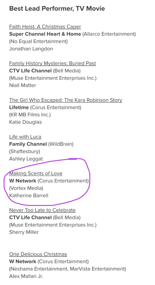 WayhaughtLunar's tweet photo. Wait wait wait! Am I late to the party did we know Kat was nominated for a #CSA for “Best Lead Performer: TV Movie” to Making Scents of Love? 

Congratulations @KatBarrell @Tubi @vortexmediainc 

#KatBarrell #BravoBarrell #MakingScentsOfLove #Tubi #WynonnaEarp #WelcomeHomeWynonna https://t.co/7cjGuJoDUl