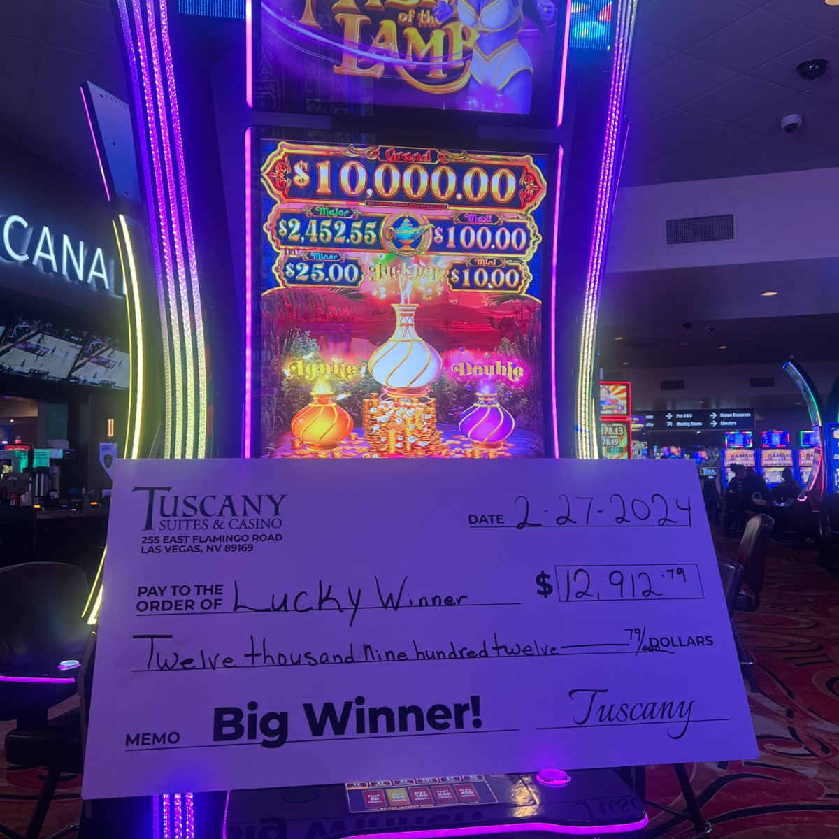 TuscanyCasino's tweet photo. February was filled with winners! Like Darlene who took home over $7K, or a couple of lucky locals who took home $12K -- EACH! ๐ฐย Have you signed up for DaVinci Rewards yet?ย
#TuscanyLV #TuscanyCasino #jackpot #DavinciRewards #winner #luckylocal #jackpotwinner https://t.co/yavcDZDt2A