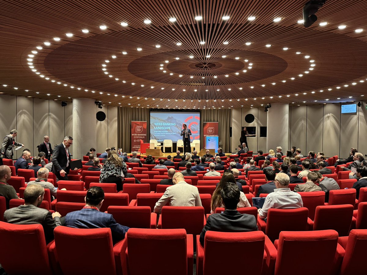 Vaida_Salt's tweet photo. Closing down a great day of Web3 Banking Symposium in Geneva.

Great discussions on payments infrastructure between fiat and crypto providers / companies / partners.

Thank you Crypto Valley Association for organizing a great event. https://t.co/7yPJ9zXtEO