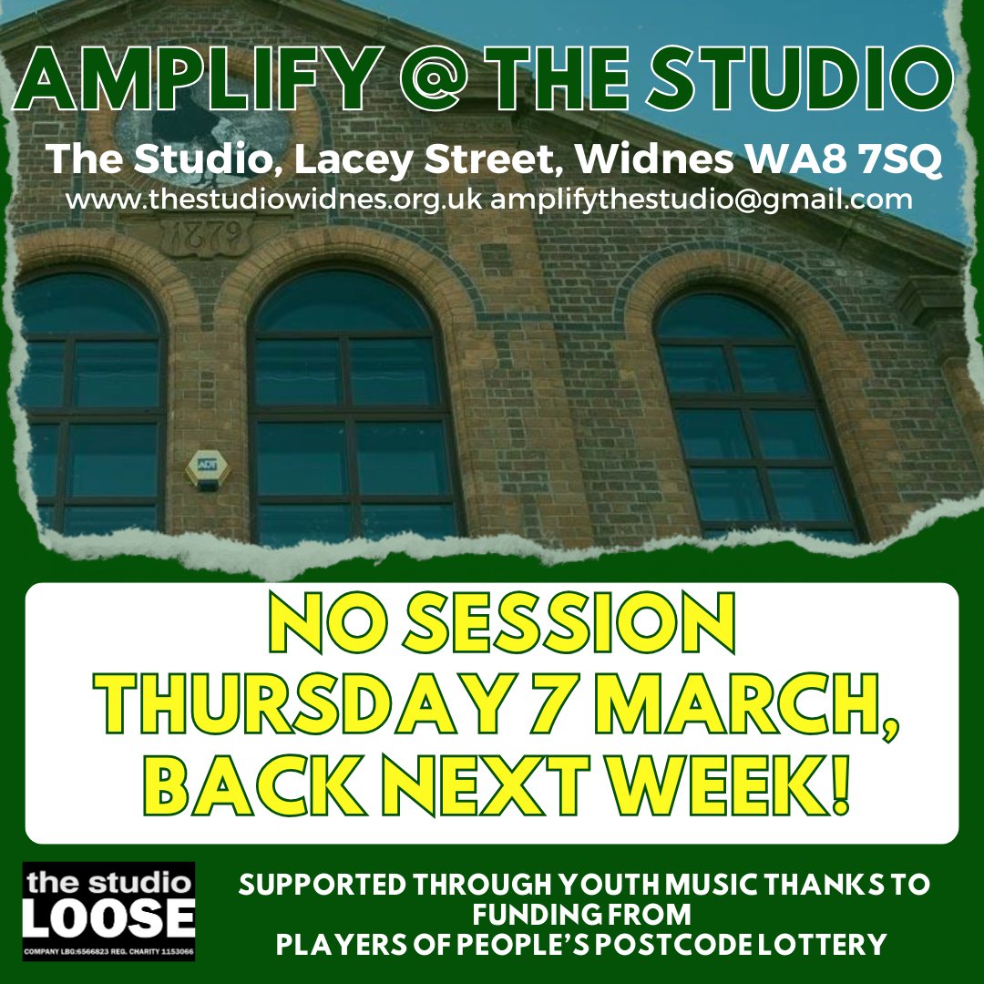 Apologies we as there won't be a session tomorrow for Amplify, we will be back next week! Keeping booking in amplifythestudio@gmail.com Thanks!