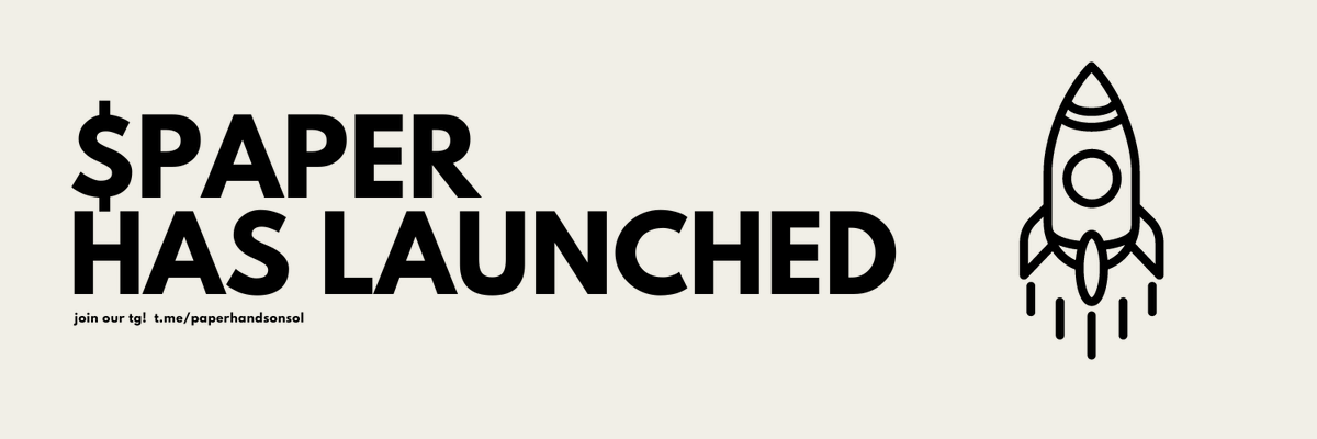 paperhandsonsol's tweet photo. 📜 $PAPER has launched!

Tidy up now! Who's ready to see some of what tokens they've papered for much less than what it's worth now?!

🏗️ CA: 3kwp77TQqcFS3VCyq9H5MZwHRAGBz8QQChCkngRUVcHM https://t.co/PY0jywYIVv