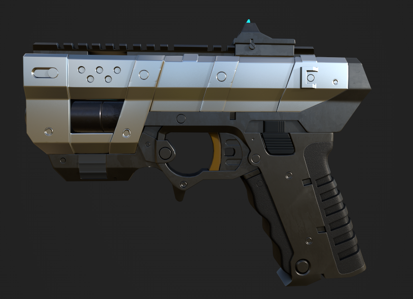 EstudioMedicci's tweet photo. Aprende Blender en VIVO!
Ya estamos texturizando esta arma desde cero. 
Sumate todos los lunes 19hs!
https://t.co/B7RBtfWk8n
#blender #blender3d #3d #hardsurface #3dmodeling #weapon #medicci https://t.co/Z3VamEbsGm