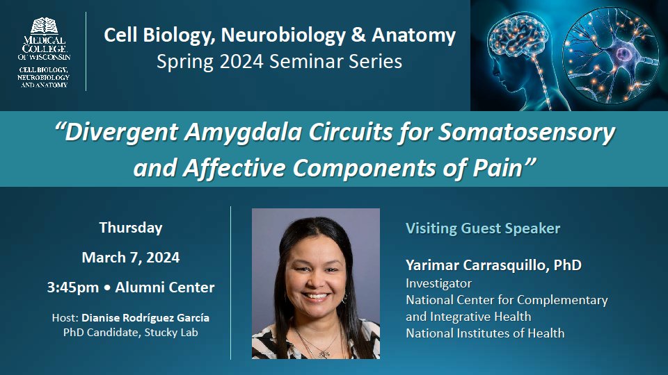 Super excited to have <a href="/YarCarLab/">Yarimar Carrasquillo</a> visiting <a href="/MCW_CBNA/">CBNA</a> tomorrow!

Join us at the MCW Alumni Center for an amazing talk🔥