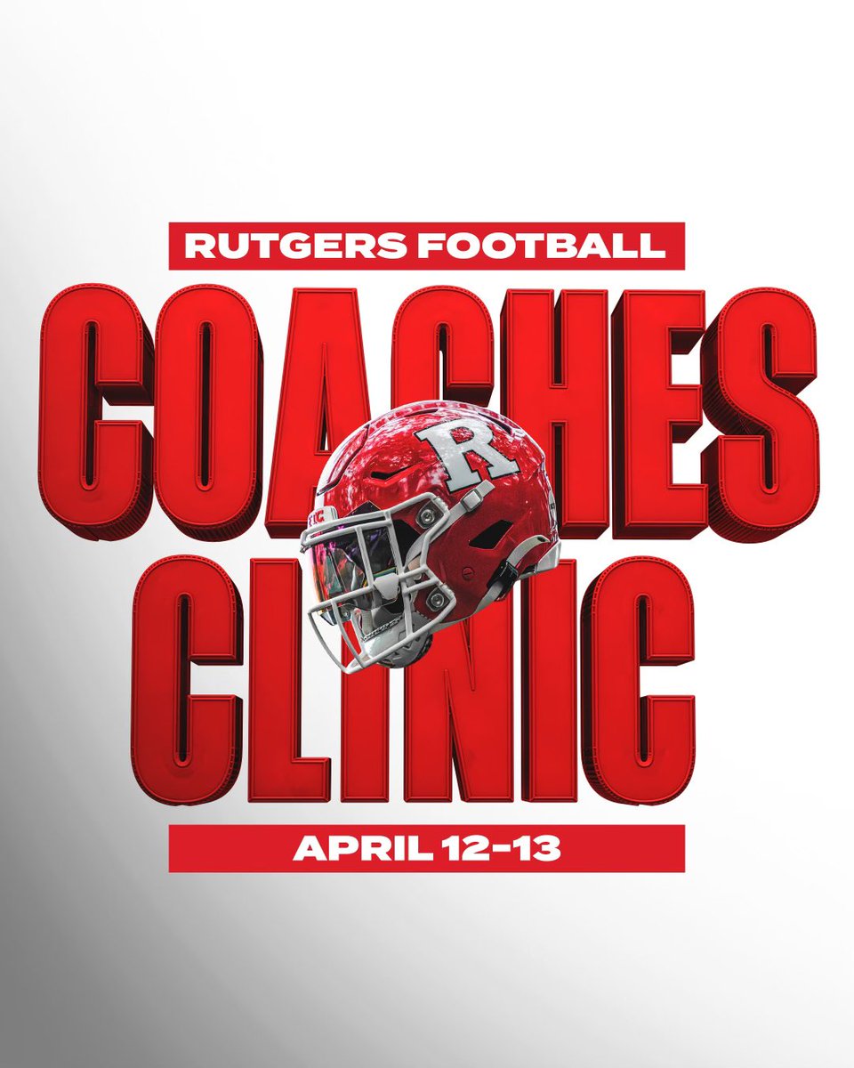 Coaches, this one is for you! Registration for the 2024 Rutgers Football Coaches Clinic is live⬇️ Let’s share fellowship and talk ball @ The Birthplace🪓 🔗: campscui.active.com/orgs/RutgersFo…