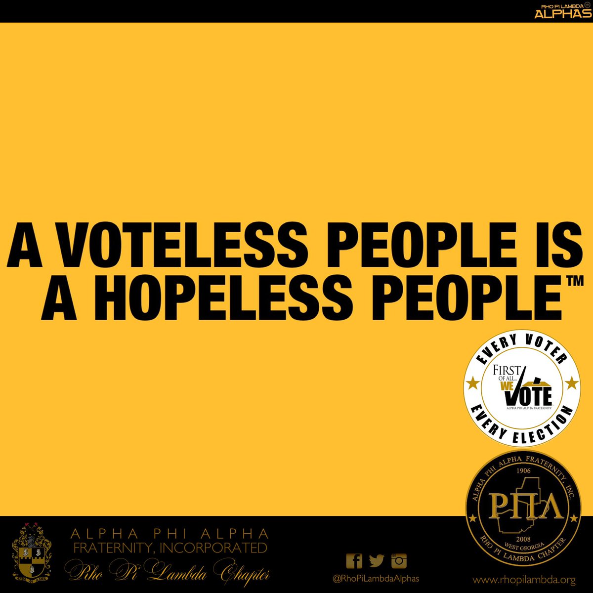 RPL1906's tweet photo. ™️AVotelessPeopleisaHopelessPeople 🗳️
#ΡΠΛWhatAreWeDoingWednesday

WHAT:  “GET OUT TO VOTE” Event
WHEN:  3/9/24
WHERE:  2950 Chapel Hill Road, Douglasville, GA 30135
TIME:  11:00 AM- 1:30 PM ET
ATTIRE:  Casual

📣Sponsored by SOOAKAs
______________
Open to the public. 

#ΑΦΑ https://t.co/oFI9L03T4A