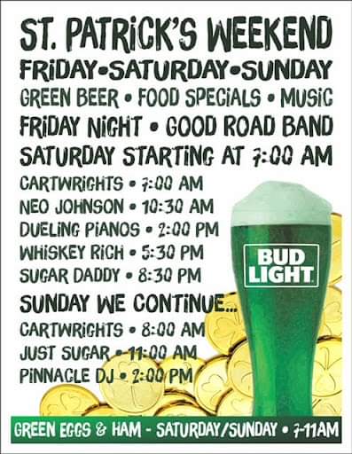 ShenanigansSF's tweet photo. This might be our BEST weekend line-up EVER! 🍀🍀🍀 https://t.co/iJmY1vBWrh