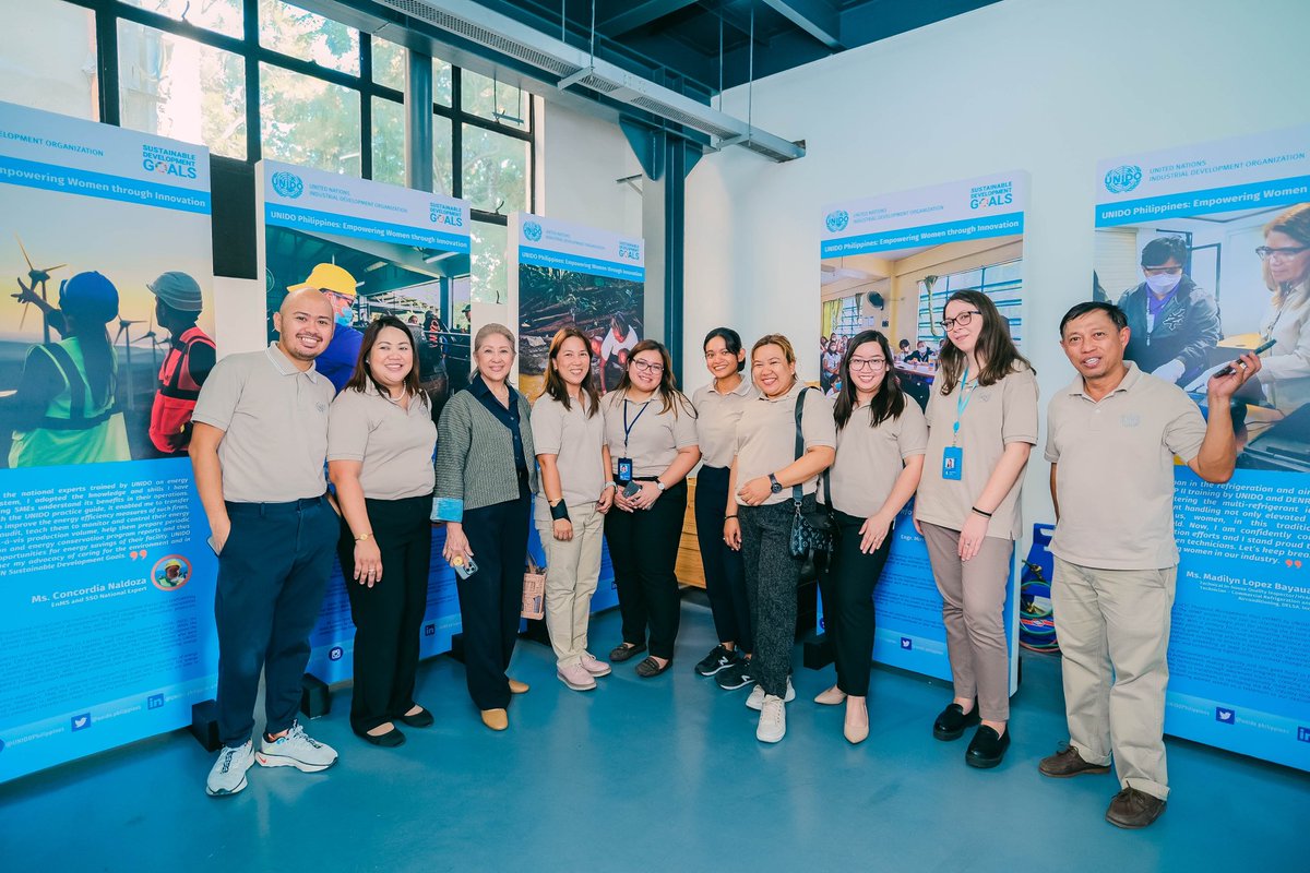 This Women’s Month, @UNIDO highlights the crucial role of women in sustainable industrial development. The exhibit in TESDA features how various UNIDO projects in the 🇵🇭 have delivered positive impact to women in mostly male-dominated sectors. #ProgressByInnovation @UNIDO_ASP