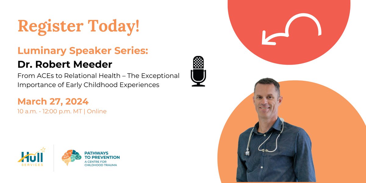 PathwaysCentre_'s tweet photo. We are four weeks away from Dr. Meeder’s Luminary Speaker Series event! Join us online on March 27, 2024, to hear from Dr. Rob Meeder speak on the exceptional importance of early childhood experiences. To learn more or register, visit https://t.co/8slyr2pMwh https://t.co/Sulng8tVhA